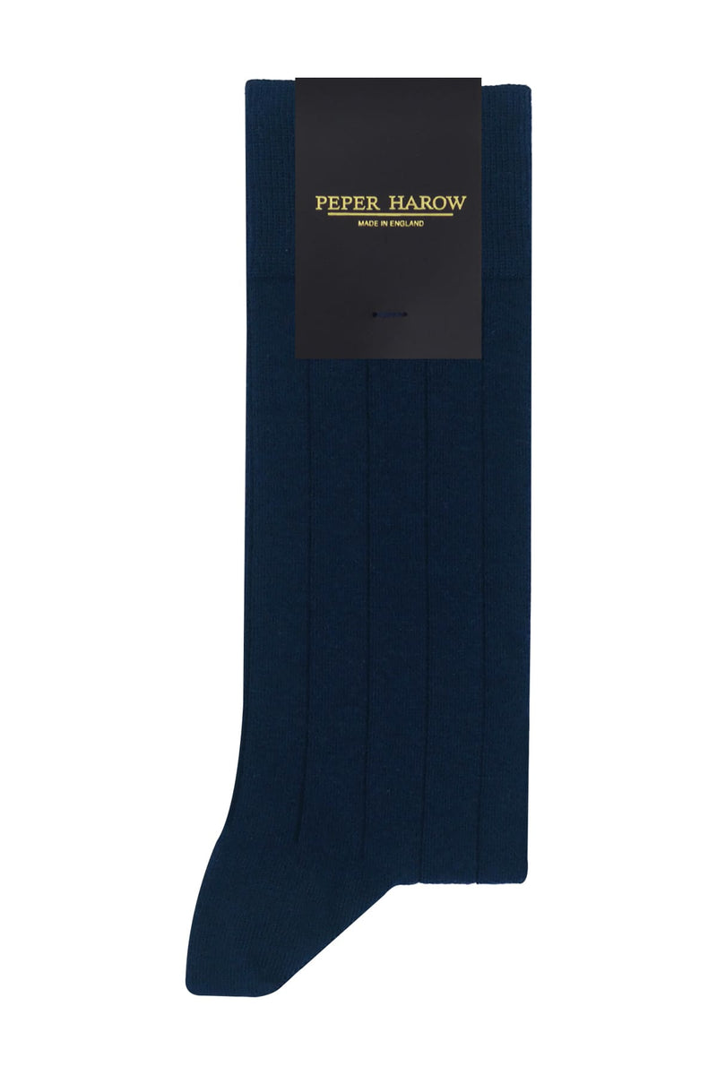 Indulgent Cashmere Men's Socks - Navy