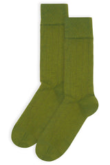 Indulgent Cashmere Men's Socks - Green