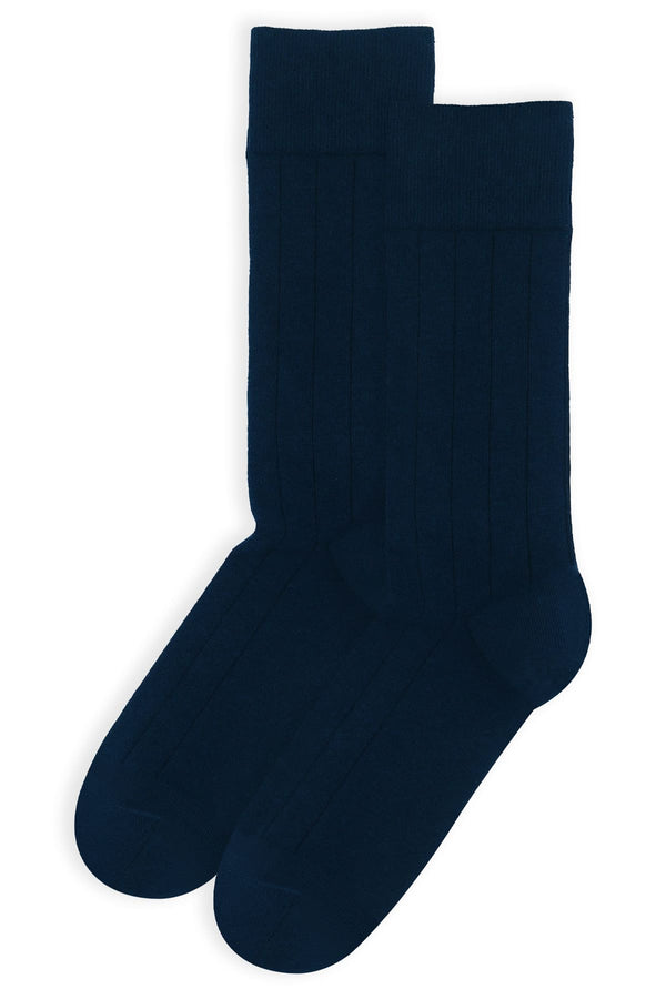 Indulgent Cashmere Men's Socks - Navy