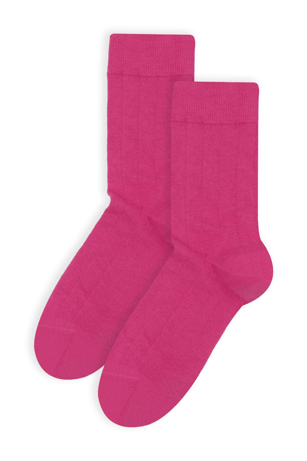 Indulgent Cashmere Women's Socks - Hot Pink