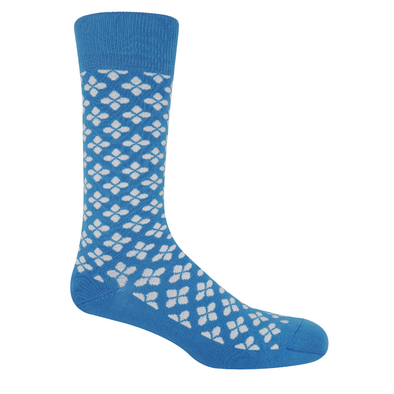 Clover Men's Socks - Blue