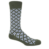 Crosslet Herrensocken - Armeegrün