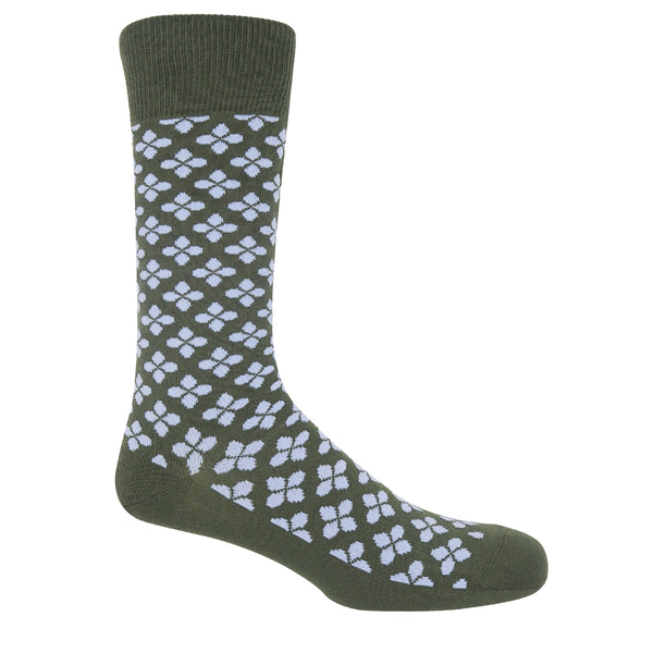 Clover Men's Socks - Olive