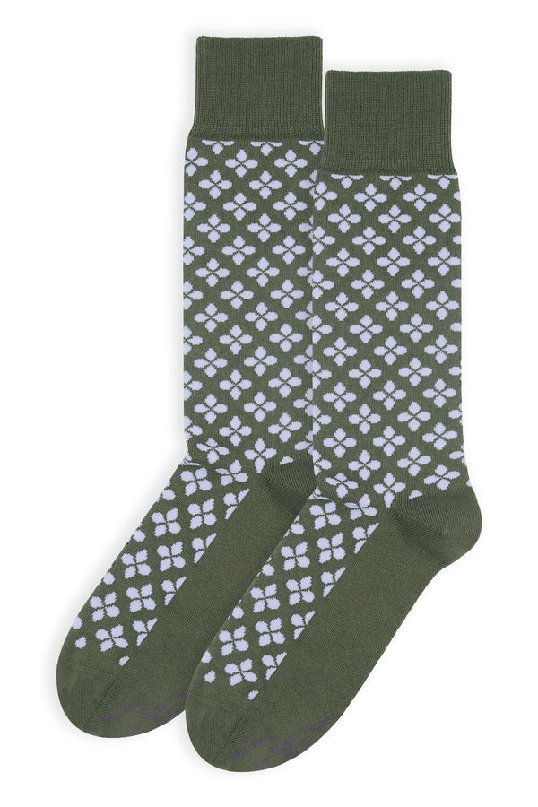 Crosslet Herrensocken - Armeegrün