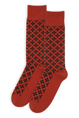 Clover Men's Socks - Orange