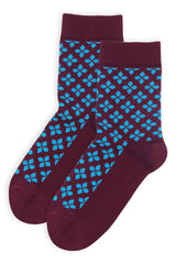 Clover Women's Socks - Maroon