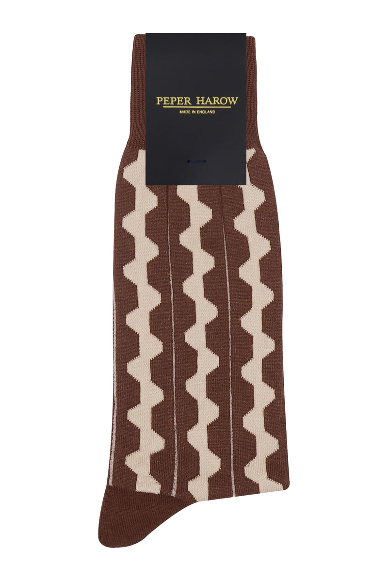 Groove Men's Socks - Brown