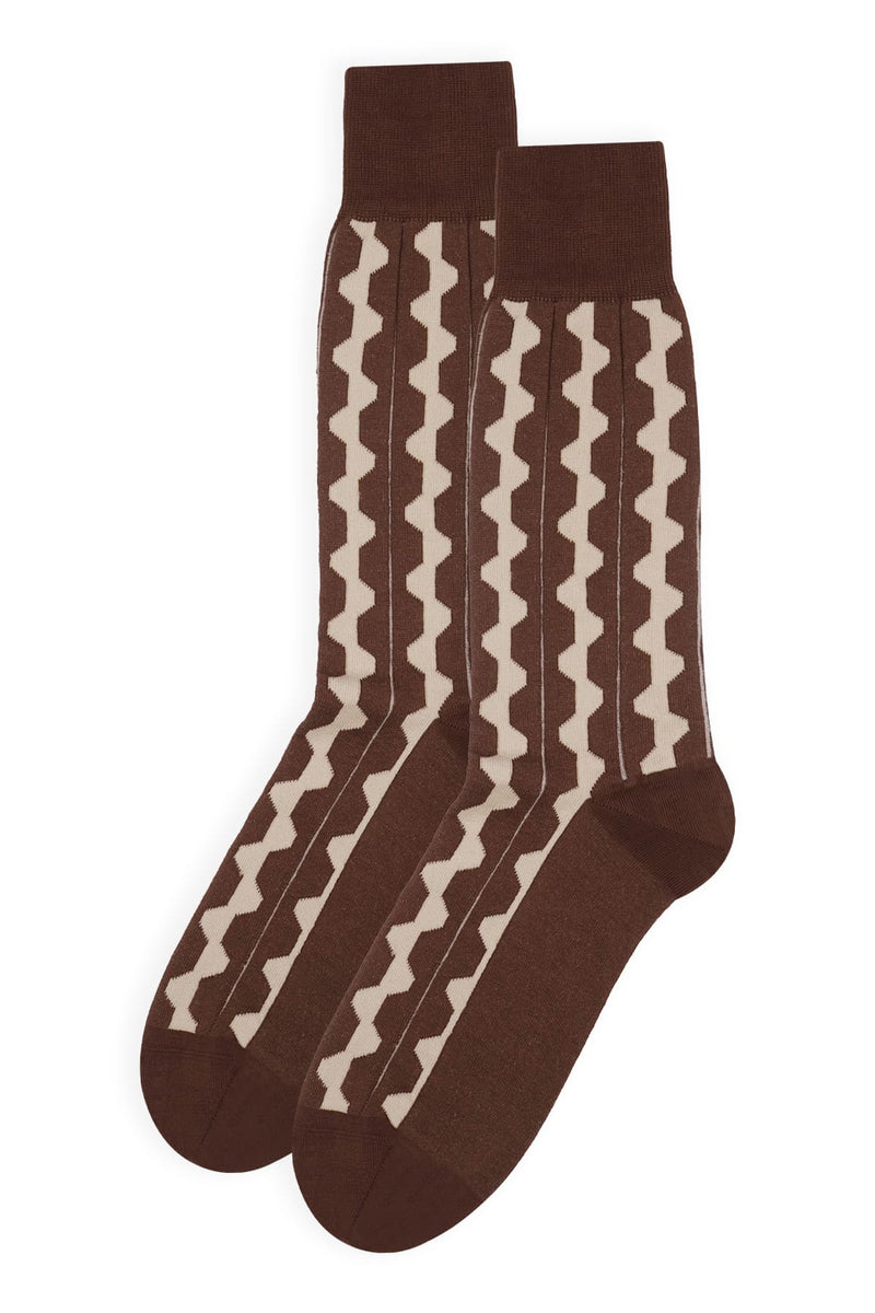 Groove Men's Socks - Brown