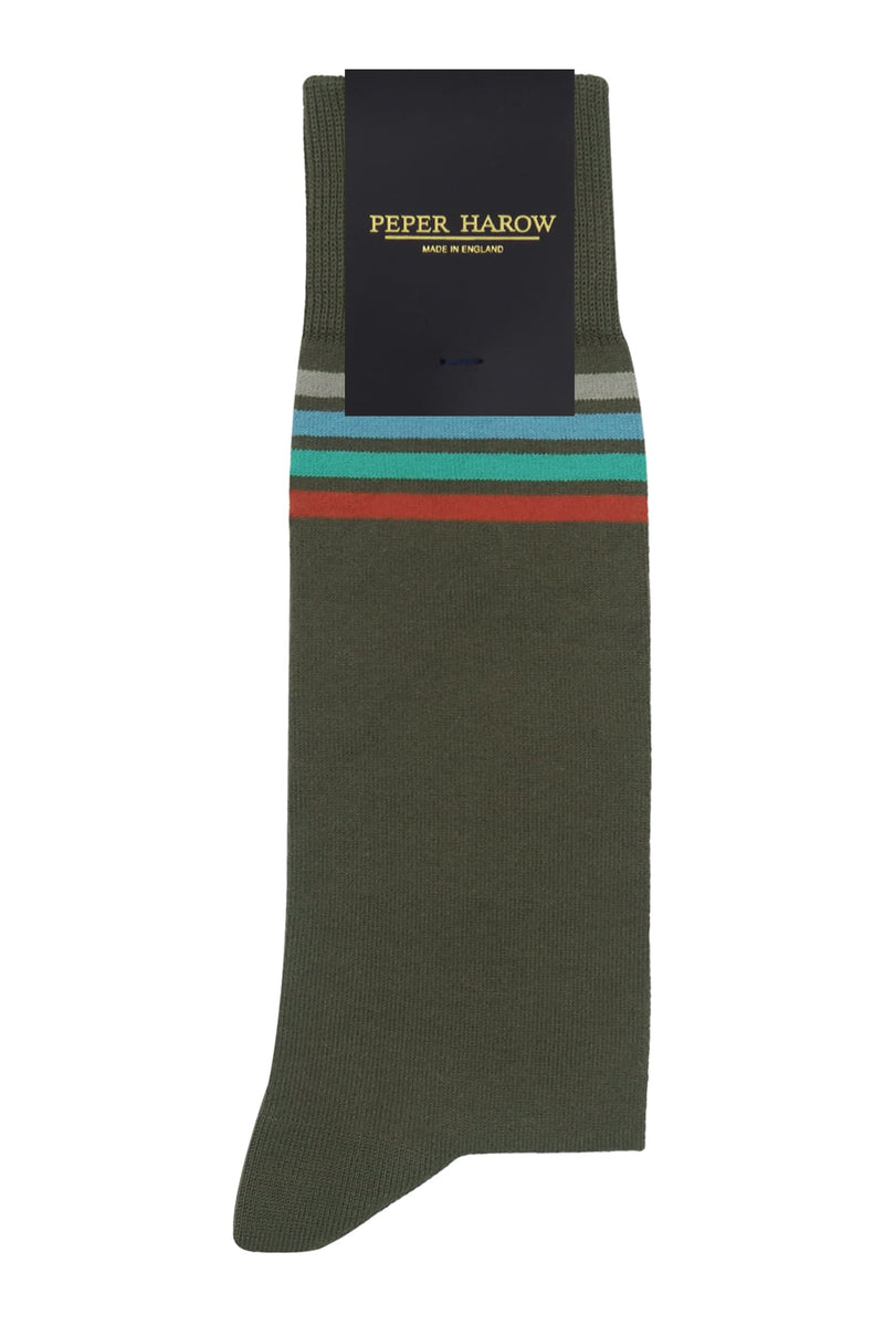 Mix Tape Men's Socks - Olive
