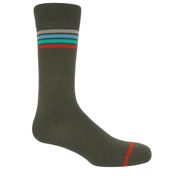 Mix Tape Men's Socks - Olive