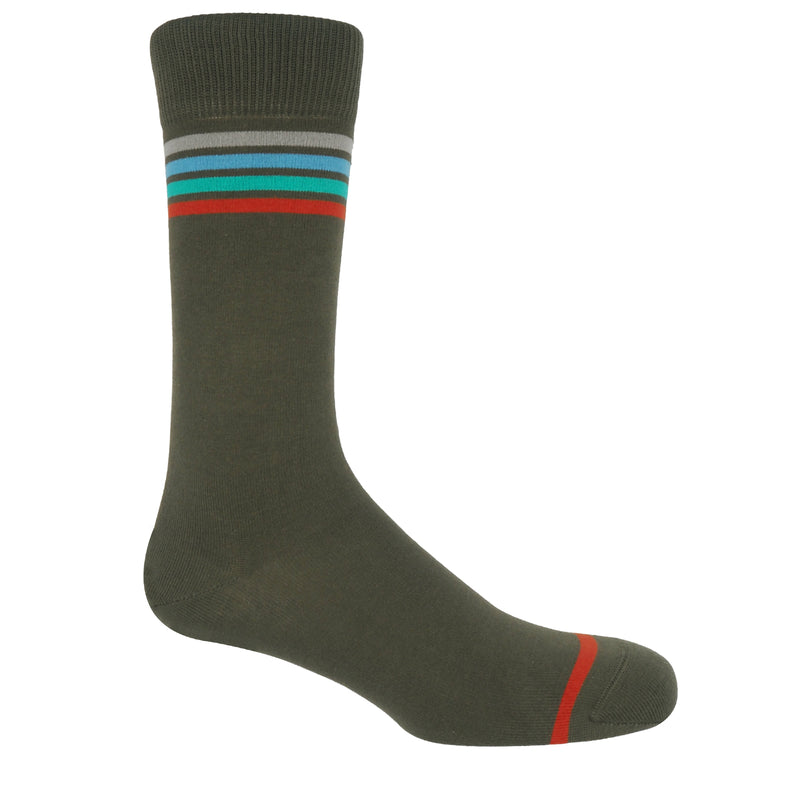 Mix Tape Men's Socks - Olive
