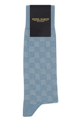 Battenberg Men's Socks - Blue