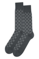 Battenberg Men's Socks - Grey