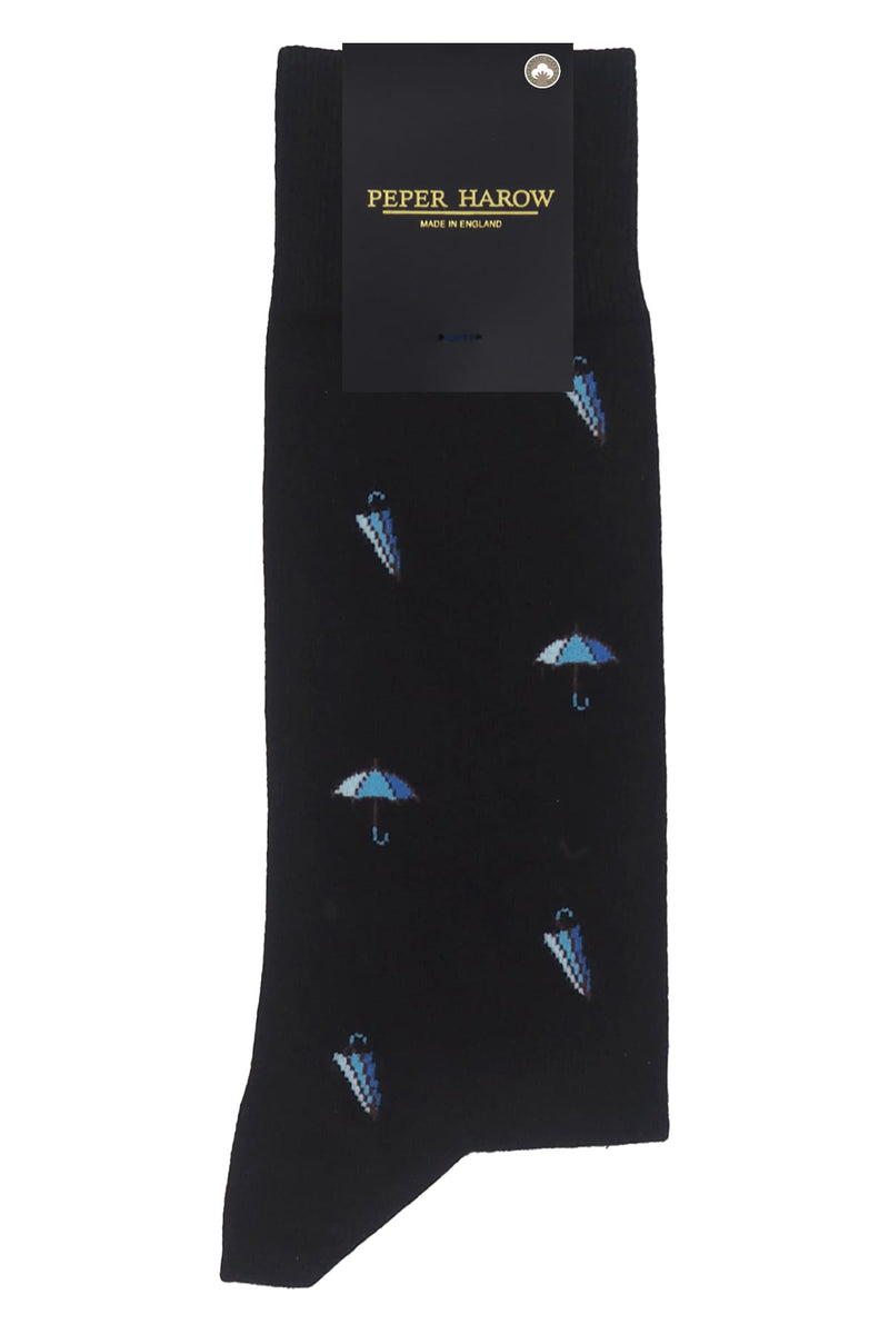 Umbrella Men's Socks - Black