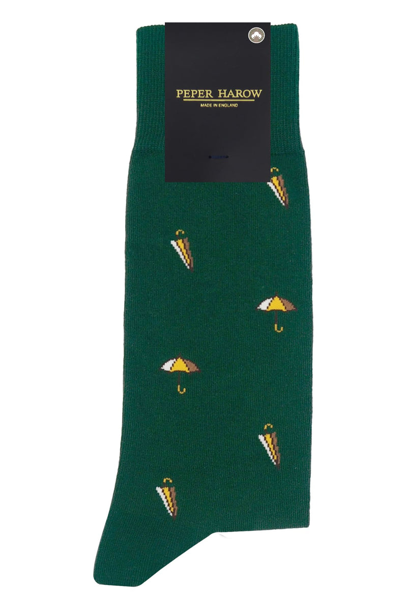 Umbrella Men's Socks - Green