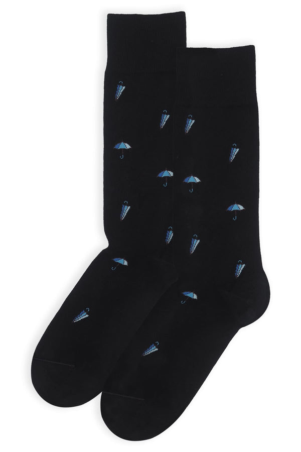 Umbrella Men's Socks - Black