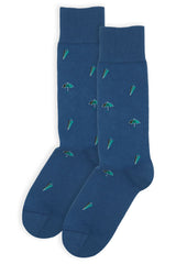 Umbrella Men's Socks - Blue