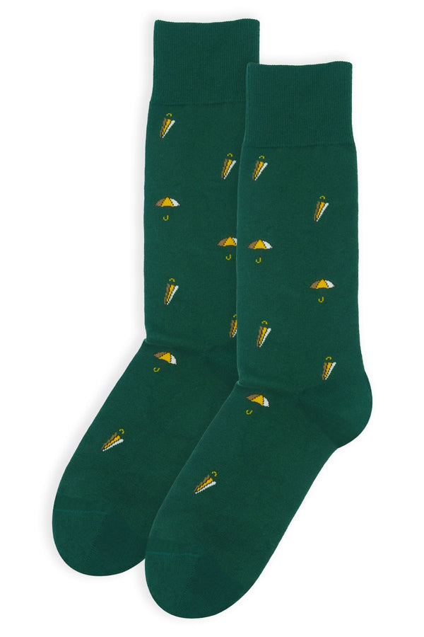 Umbrella Men's Socks - Green