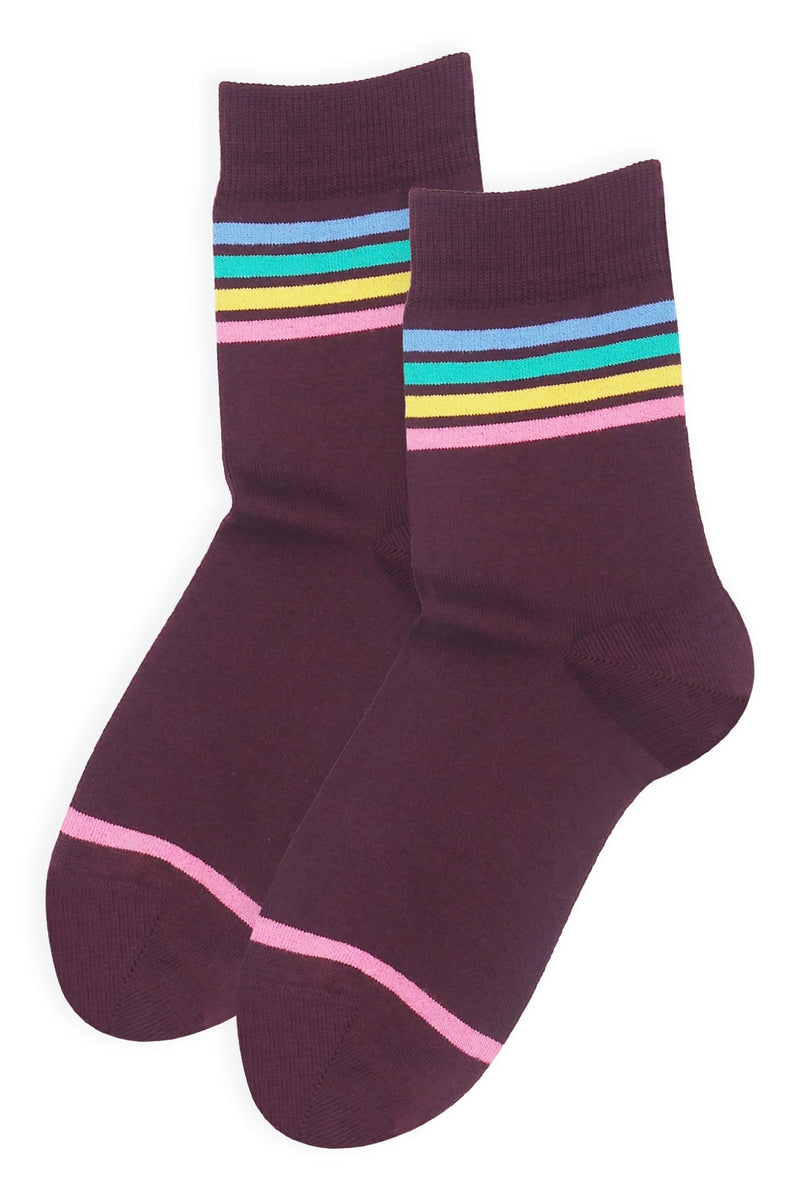 Mix Tape Women's Socks - Maroon