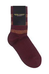 Old School Women's Socks - Maroon