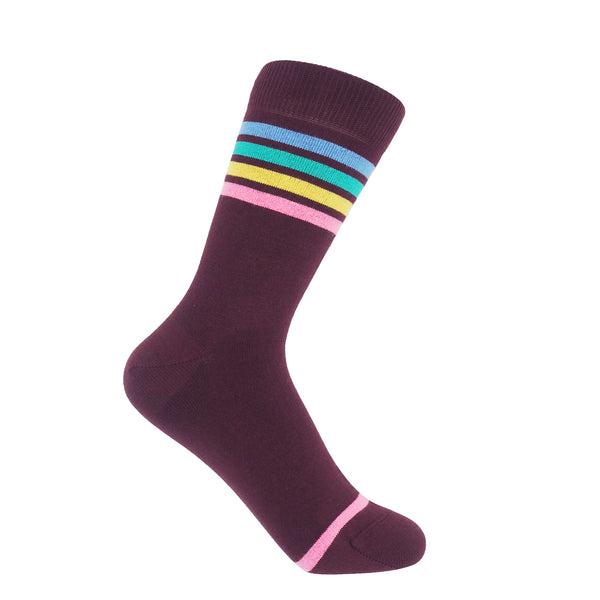 Mix Tape Women's Socks - Maroon