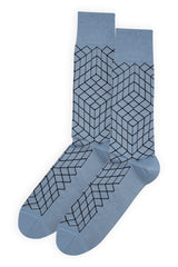 Puzzle Men's Socks - Blue