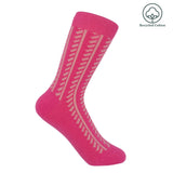 Vector Stripe Women's Socks - Pink