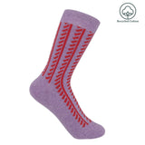 Vector Stripe Women's Socks - Purple