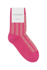 Vector Stripe Women's Socks - Pink