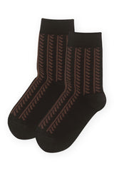 Vector Stripe Women's Socks - Black