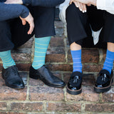 Thin Stripe Women's Socks - Blue