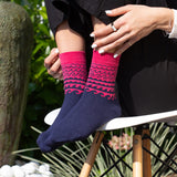 Wave Women's Socks - Pink