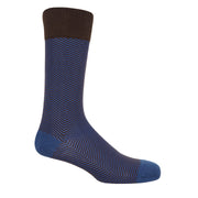 Lux Taylor Men's Socks - Brown Navy