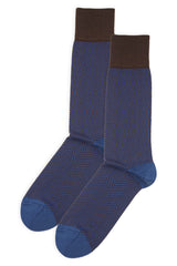 Lux Taylor Men's Socks - Brown Navy