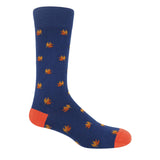 Maple Leaves Men's Socks - Navy