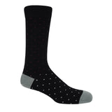 Pin Dot Men's Socks - Black