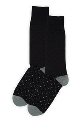 Pin Dot Men's Socks - Black