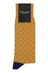 Pin Polka Herrensocken - Denim