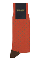 Pin Polka Herrensocken - Denim