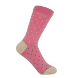 Pin Dot Women's Socks - Pink