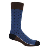 Pin Polka Men's Socks - Indigo