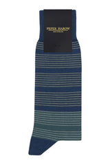 Pin Polka Herrensocken - Denim