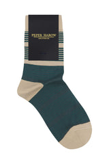Twin Stripe Women's Socks - Teal