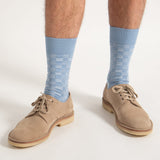Battenberg Men's Socks - Blue