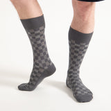 Battenberg Men's Socks - Grey