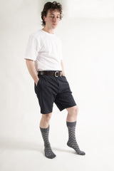 Battenberg Men's Socks - Grey