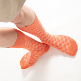 Battenberg Men's Socks - Salmon