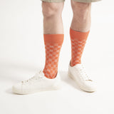 Battenberg Men's Socks - Salmon