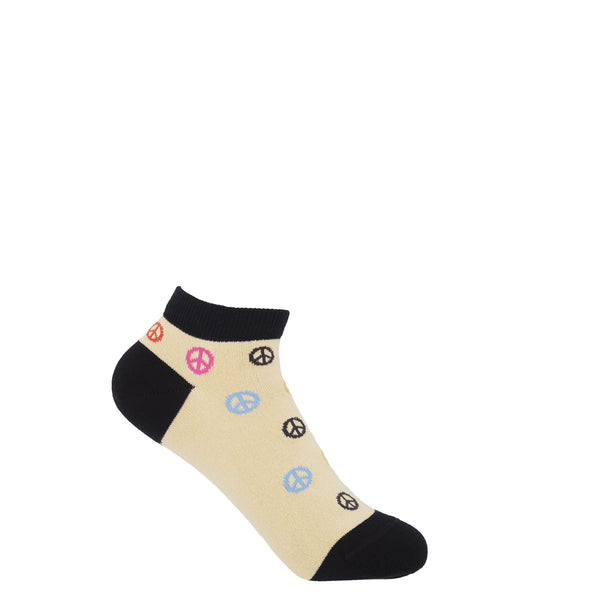 Peace Women's Trainer Socks - Beige