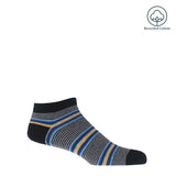 Peper Harow black Multistripe men's luxury trainer socks